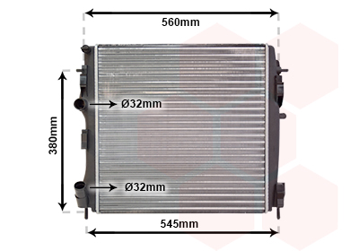 Radiateur Van Wezel 43002309