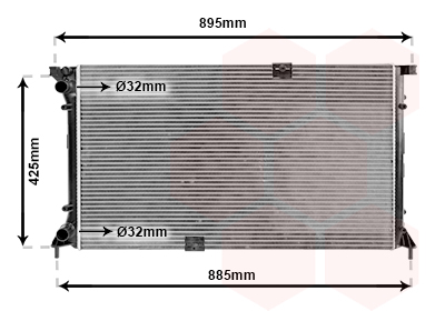 Radiateur Van Wezel 43002313