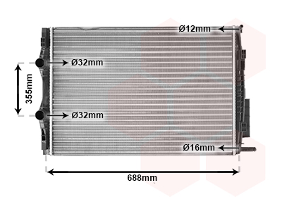 Radiateur Van Wezel 43002387