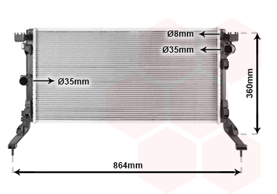 Radiateur Van Wezel 43002418