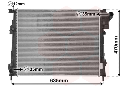 Radiateur Van Wezel 43002427