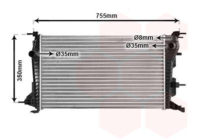 Radiateur Van Wezel 43002460