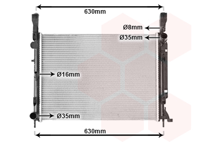Radiateur Van Wezel 43002472