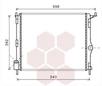 Radiateur Van Wezel 43002476