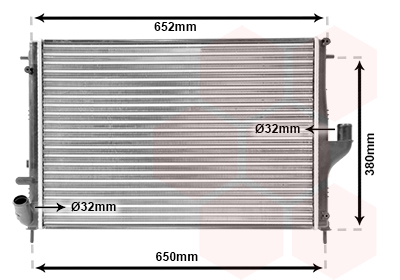 Radiateur Van Wezel 43002478