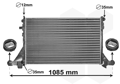 Radiateur Van Wezel 43002560