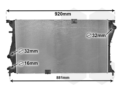 Radiateur Van Wezel 43002601