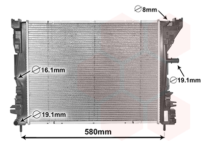 Radiateur Van Wezel 43002608