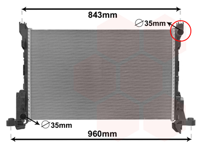 Radiateur Van Wezel 43002624