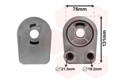 Oliekoeler motorolie Van Wezel 43003607