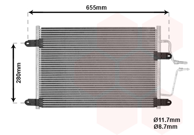 Airco condensor Van Wezel 43005211