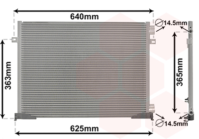 Airco condensor Van Wezel 43005339