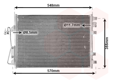 Airco condensor Van Wezel 43005340