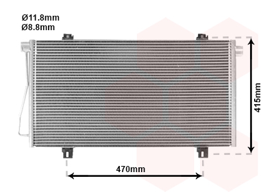 Airco condensor Van Wezel 43005352