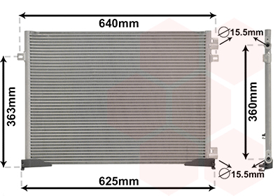 Airco condensor Van Wezel 43005400