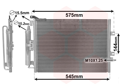 Airco condensor Van Wezel 43005417