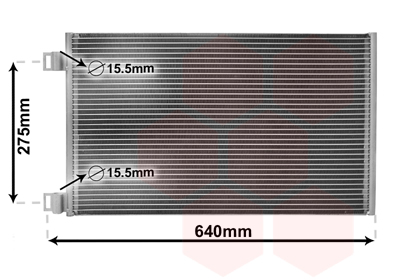 Airco condensor Van Wezel 43005444