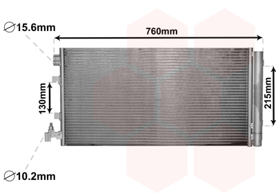 Airco condensor Van Wezel 43005449