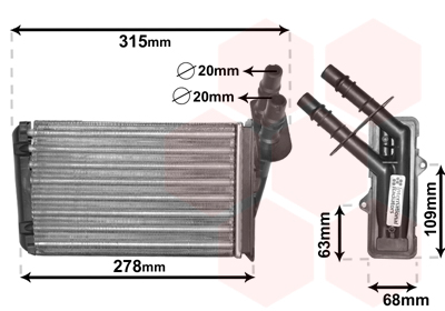 Kachelradiateur Van Wezel 43006228