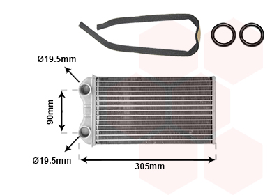 Kachelradiateur Van Wezel 43006439