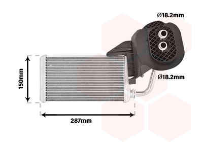 Kachelradiateur Van Wezel 43006457