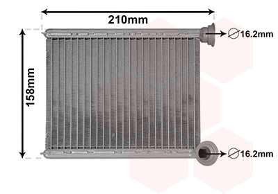 Kachelradiateur Van Wezel 43006629