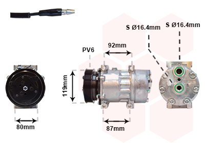 Airco compressor Van Wezel 4300K283