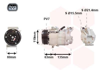 Airco compressor Van Wezel 4300K389