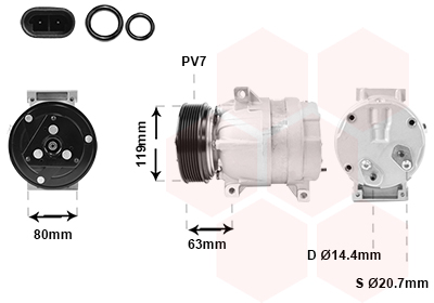 Airco compressor Van Wezel 4300K440