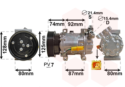 Airco compressor Van Wezel 4300K452