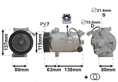 Airco compressor Van Wezel 4300K491