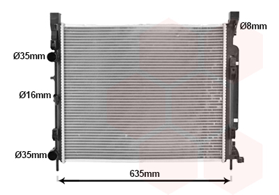 Radiateur Van Wezel 43012470