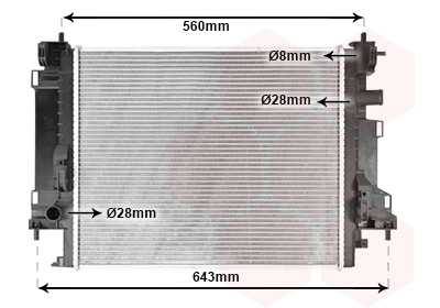 Radiateur Van Wezel 43012704