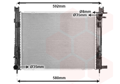 Radiateur Van Wezel 43012708