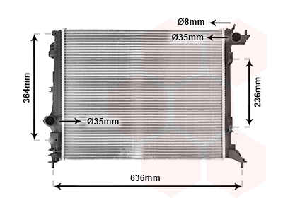 Radiateur Van Wezel 43012711