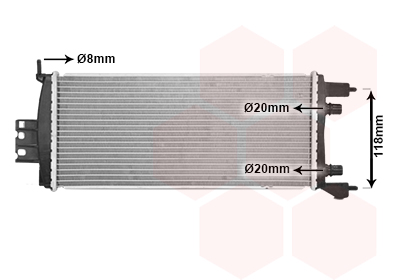 Radiateur Van Wezel 43012716