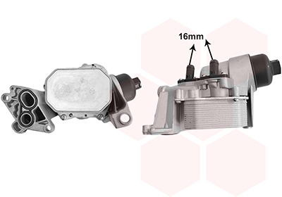 Oliekoeler, motorolie Van Wezel 43013721