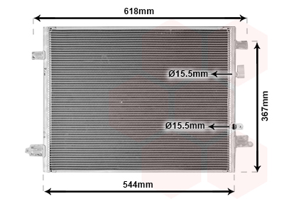 Airco condensor Van Wezel 43015704