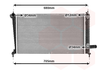 Radiateur Van Wezel 47002062