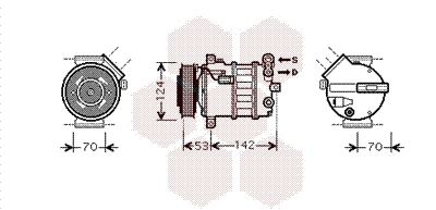 Airco compressor Van Wezel 4700K063