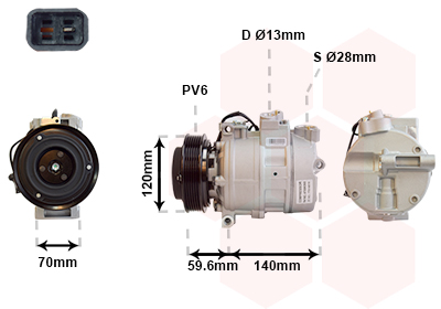 Airco compressor Van Wezel 4700K065