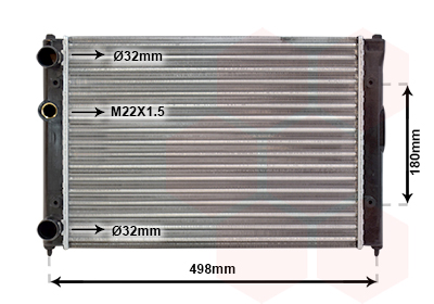 Radiateur Van Wezel 49002022