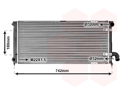 Radiateur Van Wezel 49002028