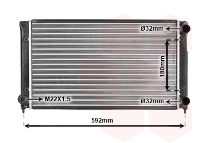 Radiateur Van Wezel 49002033