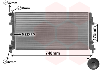 Radiateur Van Wezel 49002037