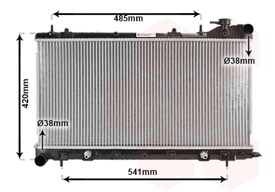 Radiateur Van Wezel 51002046