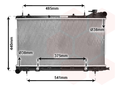 Radiateur Van Wezel 51002049