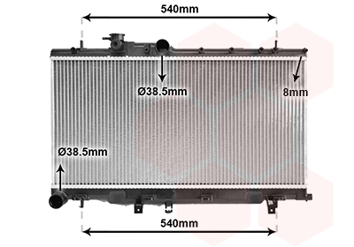 Radiateur Van Wezel 51002050