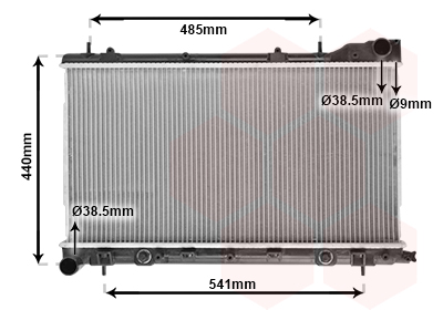 Radiateur Van Wezel 51002054