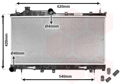 Radiateur Van Wezel 51002066